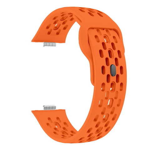 For Huawei Watch Fit 4  /  Fit 3 Watch Band Holes Design Silicone Wrist Strap