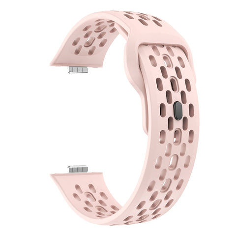 For Huawei Watch Fit 4  /  Fit 3 Watch Band Holes Design Silicone Wrist Strap