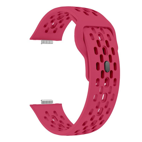 For Huawei Watch Fit 4  /  Fit 3 Watch Band Holes Design Silicone Wrist Strap