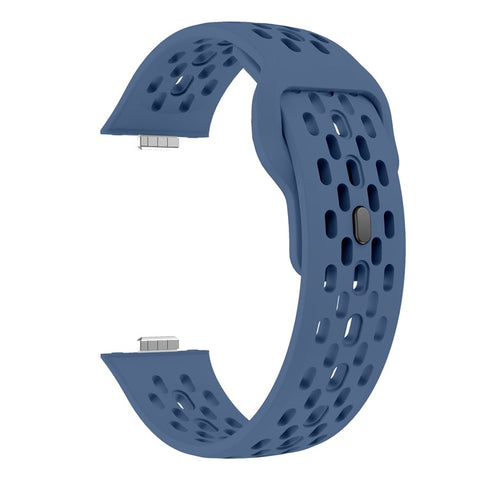 For Huawei Watch Fit 4  /  Fit 3 Watch Band Holes Design Silicone Wrist Strap