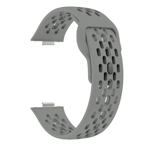 For Huawei Watch Fit 4  /  Fit 3 Watch Band Holes Design Silicone Wrist Strap