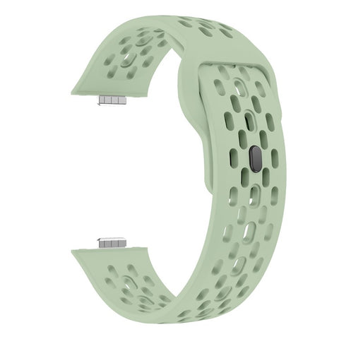 For Huawei Watch Fit 4  /  Fit 3 Watch Band Holes Design Silicone Wrist Strap