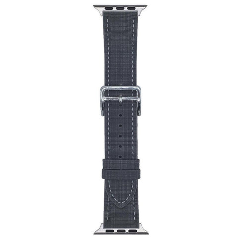Watch Band For Apple Watch Series 11 10 42mm / 9 8 7 41mm / SE3 SE2 SE 6 5 4 40mm / 3 2 1 38mm Braided Checkered Pattern Leather Wrist Strap
