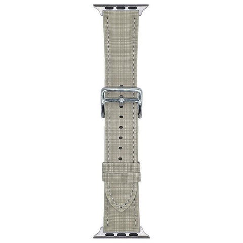 Watch Band For Apple Watch Series 11 10 42mm / 9 8 7 41mm / SE3 SE2 SE 6 5 4 40mm / 3 2 1 38mm Braided Checkered Pattern Leather Wrist Strap