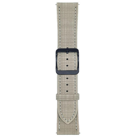 For Huawei Watch GT 5 41mm Watch Band 18mm Braided Checkered Pattern Ring Buckle Leather Wrist Strap