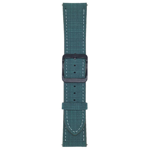 For Huawei Watch GT 5 46mm Watch Band 22mm Braided Checkered Pattern Ring Buckle Leather Wrist Strap