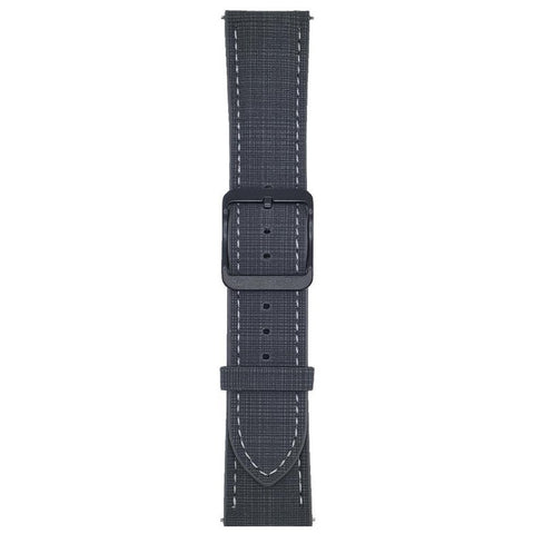 For Huawei Watch GT 5 46mm Watch Band 22mm Braided Checkered Pattern Ring Buckle Leather Wrist Strap