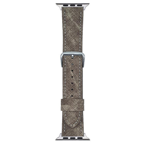Watch Bands For Apple Watch Series 11 10 42mm / 9 8 7 41mm / SE3 SE2 SE 6 5 4 40mm / 3 2 1 38mm Leather Wrist Strap with Steel Buckle