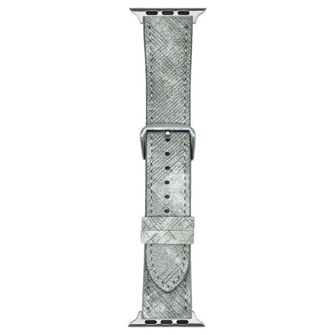 Watch Bands For Apple Watch Ultra 3 2 1 49mm / Series 11 10 46mm / 9 8 7 45mm / SE3 SE2 SE 6 5 4 44mm / 3 2 1 42mm Leather Wrist Strap with Steel Buckle