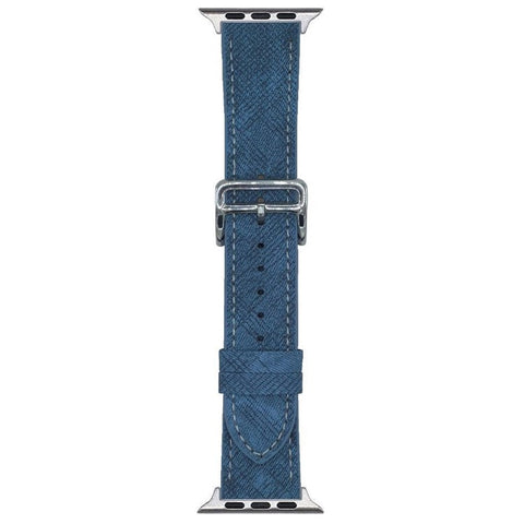 Leather Watchband For Apple Watch Series 11 10 42mm / 9 8 7 41mm / SE3 SE2 SE 6 5 4 40mm / 3 2 1 38mm Wrist Strap Replacement