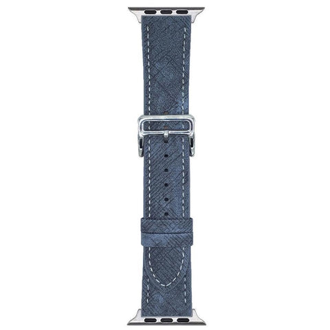 Leather Watchband For Apple Watch Series 11 10 42mm / 9 8 7 41mm / SE3 SE2 SE 6 5 4 40mm / 3 2 1 38mm Wrist Strap Replacement