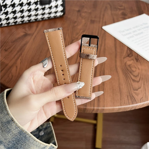 Double Loop Buckle Leather Band For Huawei Watch GT 5 41mm Watch Bands Universal 18mm Wrist Strap