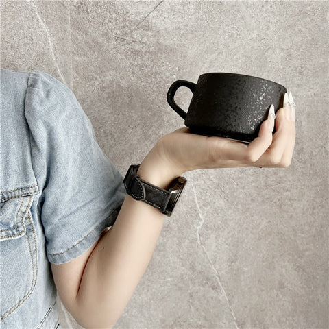 Double Loop Buckle Leather Band For Huawei Watch GT 5 41mm Watch Bands Universal 18mm Wrist Strap
