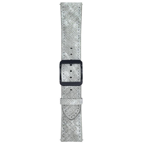 Double Loop Buckle Leather Band For Samsung Galaxy Watch7  /  Watch6 Watch Bands Universal 20mm Strap