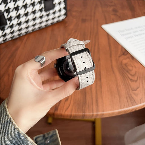 Double Loop Buckle Leather Band For Huawei Watch GT 5 46mm Watch Bands Universal 22mm Strap