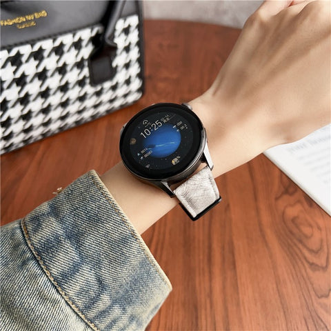 Double Loop Buckle Leather Band For Huawei Watch GT 5 46mm Watch Bands Universal 22mm Strap
