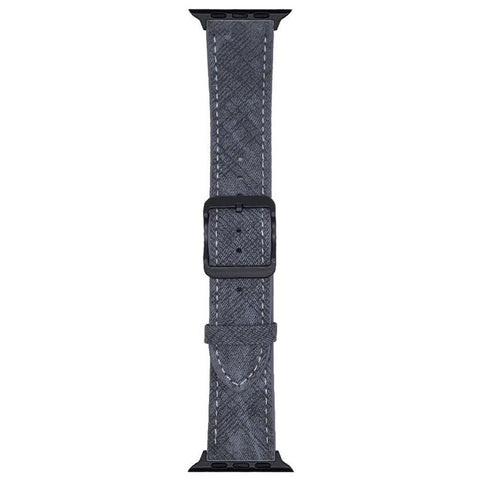 Double Loop Buckle Leather Band For Apple Watch Series 11 10 42mm / 9 8 7 41mm / SE3 SE2 SE 6 5 4 40mm / 3 2 1 38mm Watch Bands Strap