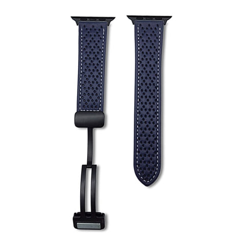 Microfiber Leather Watch Bands For Apple Watch Series 11 10 42mm / 9 8 7 41mm / SE3 SE2 SE 6 5 4 40mm / 3 2 1 38mm Breathable Magnetic Strap