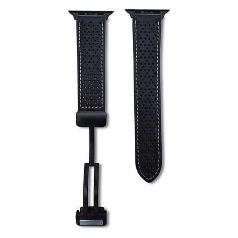 Microfiber Leather Watch Bands For Apple Watch Ultra 3 2 1 49mm / Series 11 10 46mm / 9 8 7 45mm / SE3 SE2 SE 6 5 4 44mm / 3 2 1 42mm Breathable Magnetic Strap