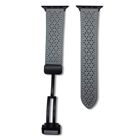 Microfiber Leather Watch Bands For Apple Watch Ultra 3 2 1 49mm / Series 11 10 46mm / 9 8 7 45mm / SE3 SE2 SE 6 5 4 44mm / 3 2 1 42mm Breathable Magnetic Strap