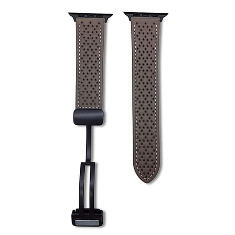 Microfiber Leather Watch Bands For Apple Watch Ultra 3 2 1 49mm / Series 11 10 46mm / 9 8 7 45mm / SE3 SE2 SE 6 5 4 44mm / 3 2 1 42mm Breathable Magnetic Strap