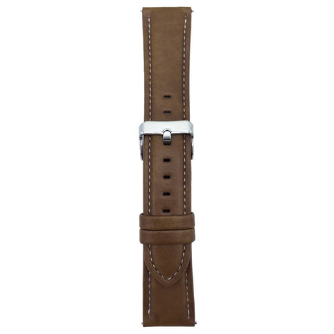 For Samsung Galaxy Watch7 44mm  /  40mm Watch Band 20mm Crazy Horse Texture Leather Wrist Strap