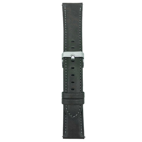 For Huawei Watch GT 5 46mm Watch Band 22mm Crazy Horse Texture Leather Wrist Strap