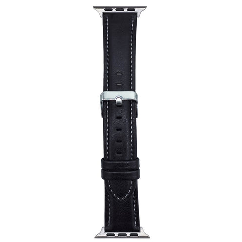 Watch Band For Apple Watch Series 11 10 42mm / 9 8 7 41mm / SE3 SE2 SE 6 5 4 40mm / 3 2 1 38mm Crazy Horse Texture Leather Wrist Strap