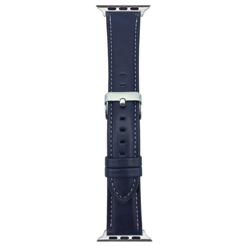 Watch Band For Apple Watch Series 11 10 42mm / 9 8 7 41mm / SE3 SE2 SE 6 5 4 40mm / 3 2 1 38mm Crazy Horse Texture Leather Wrist Strap
