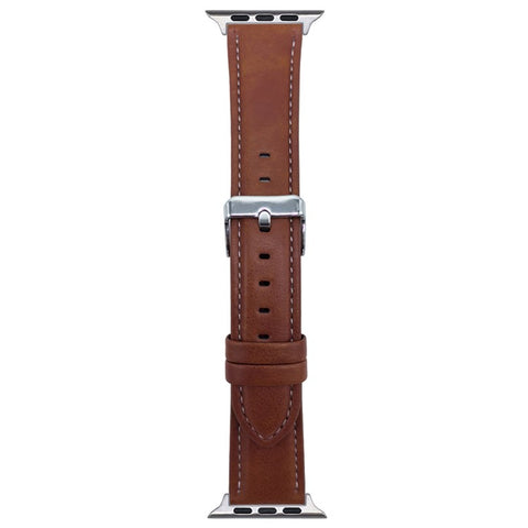 Watch Band For Apple Watch Series 11 10 42mm / 9 8 7 41mm / SE3 SE2 SE 6 5 4 40mm / 3 2 1 38mm Crazy Horse Texture Leather Wrist Strap