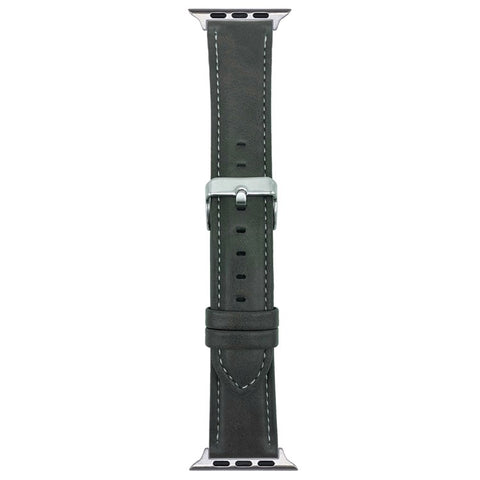 Watch Band For Apple Watch Series 11 10 42mm / 9 8 7 41mm / SE3 SE2 SE 6 5 4 40mm / 3 2 1 38mm Crazy Horse Texture Leather Wrist Strap