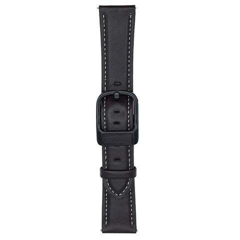 For Huawei Watch GT 5 46mm Watch Band 22mm Crazy Horse Texture Waist Pack Buckle Leather Wrist Strap
