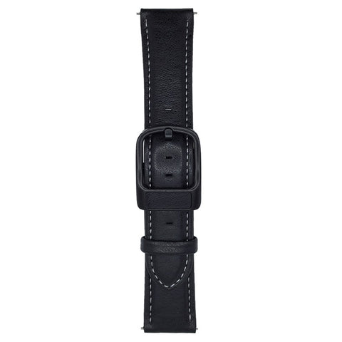 For Huawei Watch GT 5 46mm Watch Band 22mm Crazy Horse Texture Waist Pack Buckle Leather Wrist Strap