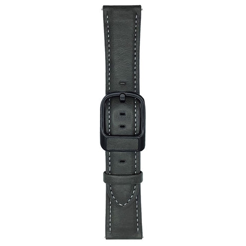 For Huawei Watch GT 5 46mm Watch Band 22mm Crazy Horse Texture Waist Pack Buckle Leather Wrist Strap