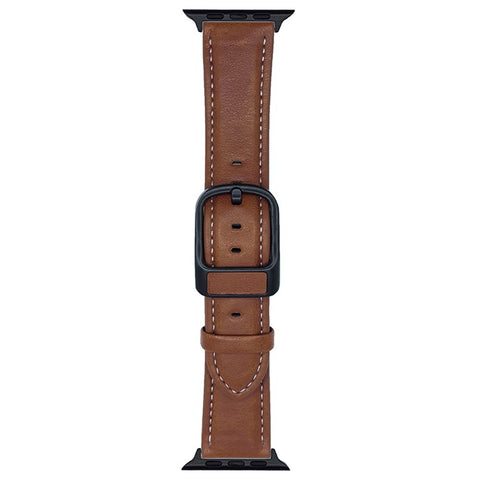 Watch Band For Apple Watch Series 11 10 42mm / 9 8 7 41mm / SE3 SE2 SE 6 5 4 40mm / 3 2 1 38mm Crazy Horse Texture Waist Pack Buckle Leather Strap