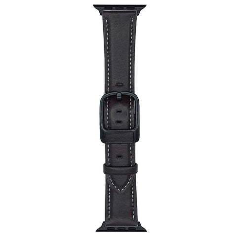 Crazy Horse Texture Waist Pack Buckle Leather Watch Band For Apple Watch Ultra 3 2 1 49mm / Series 11 10 46mm / 9 8 7 45mm / SE3 SE2 SE 6 5 4 44mm / 3 2 1 42mm