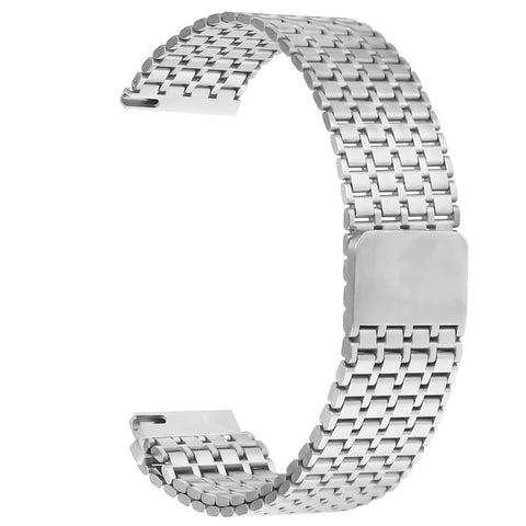 For Huawei Watch GT 5 46mm Watch Band 22mm Nine-Bead Magnetic Buckle Stainless Steel Wrist Strap