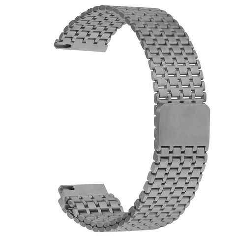For Huawei Watch GT 5 46mm Watch Band 22mm Nine-Bead Magnetic Buckle Stainless Steel Wrist Strap