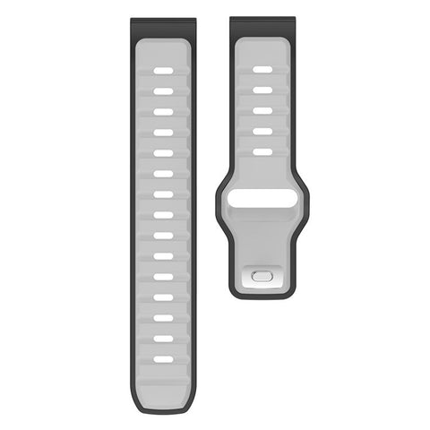 20mm Silicone Strap for Samsung Galaxy Watch7 40mm / 44m / Huami Amazfit Active 2 Dual Color Sport Wrist Band