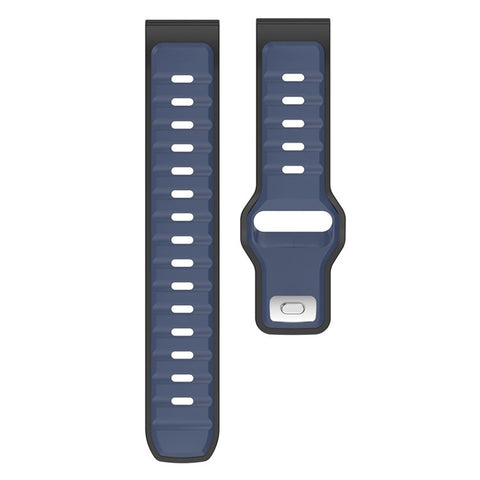 20mm Silicone Strap for Samsung Galaxy Watch7 40mm / 44m / Huami Amazfit Active 2 Dual Color Sport Wrist Band