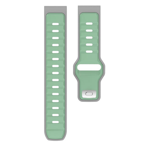 20mm Silicone Strap for Samsung Galaxy Watch7 40mm / 44m / Huami Amazfit Active 2 Dual Color Sport Wrist Band