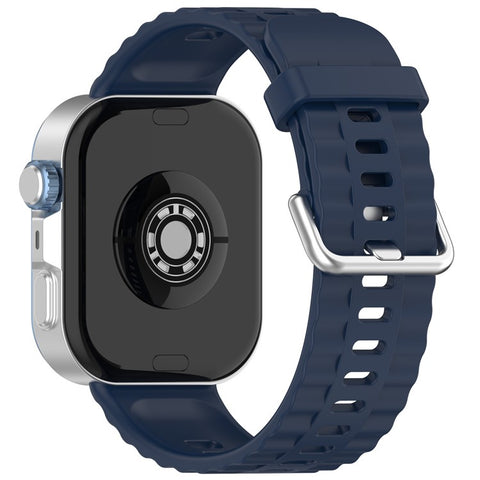 Silicone Strap with Silver Buckle for Huawei Watch Fit 4 Pro / 4 / 3 Breathable Watch Band