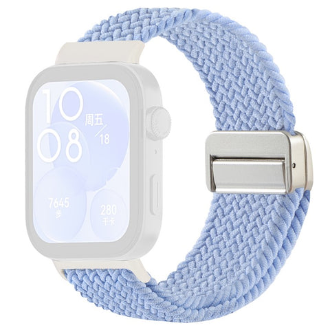 Replacement Strap for Huawei Watch Fit 4 Pro / 4 / 3 Nylon Braided Watch Band with Magnetic Buckle (Metal Joint)