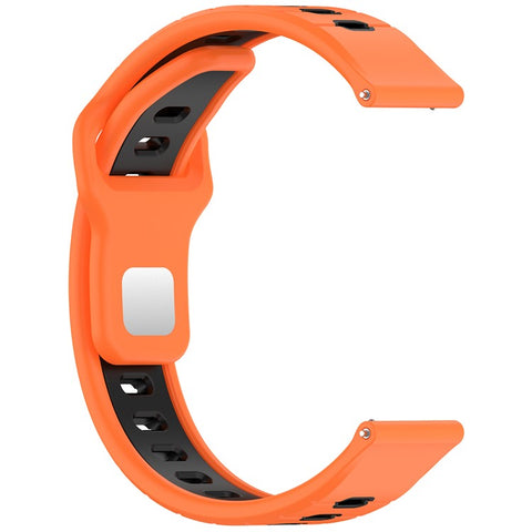 For Garmin Venu 3 Silicone Watch Band 22mm Horizontal Stripe Reverse Buckle Wrist Strap