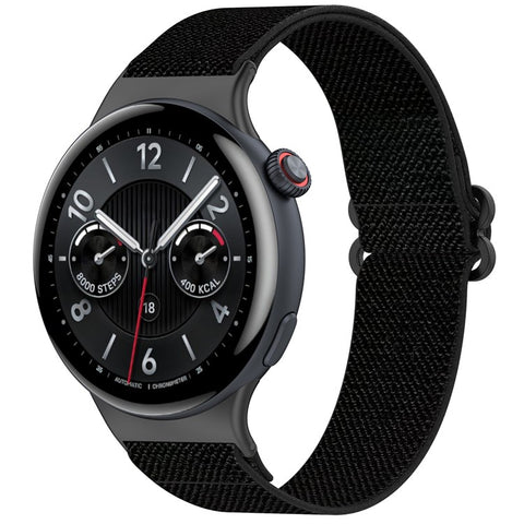 For vivo Watch 5 Nylon Braided Watch Band Elastic Wrist Strap with Slide Clasp