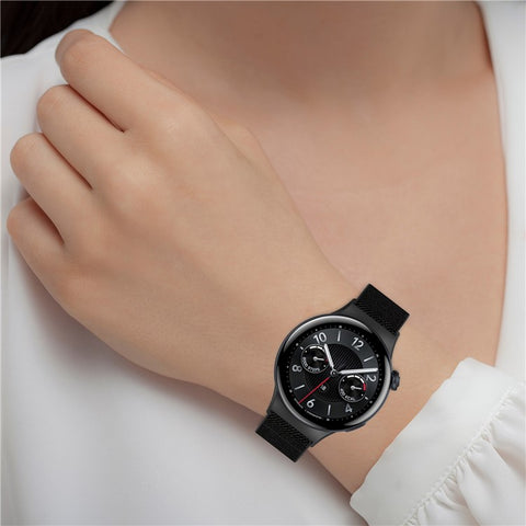 For vivo Watch 5 Nylon Braided Watch Band Elastic Wrist Strap with Slide Clasp
