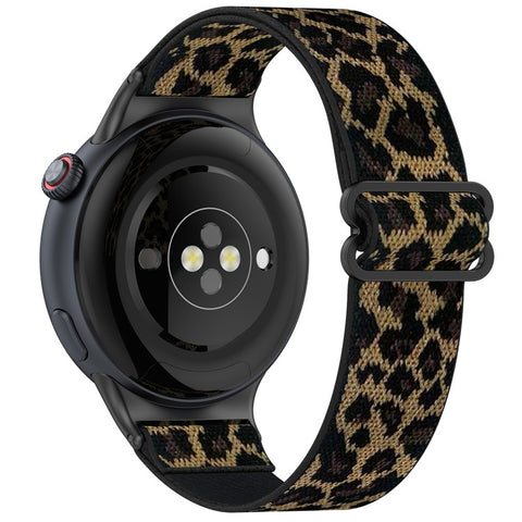 For vivo Watch 5 Nylon Braided Watch Band Elastic Wrist Strap with Slide Clasp