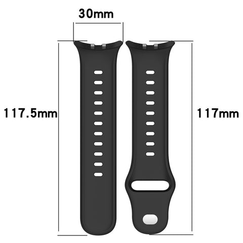 For vivo Watch 5 Sports Silicone Watch Band Solid Color Replacement Wrist Strap