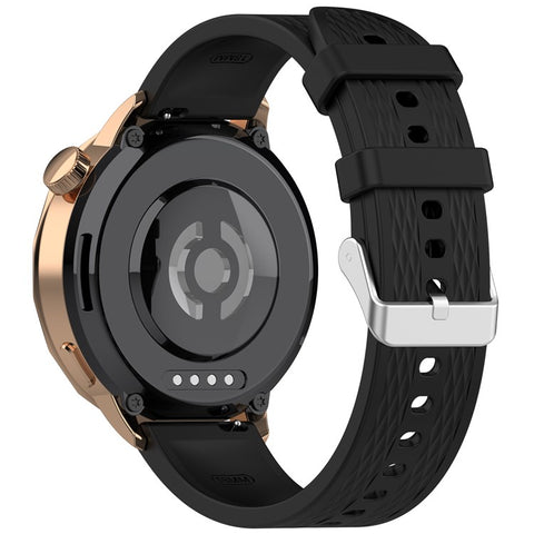For Oppo Watch X2 Mini Silicone Watch Band Rhombus Texture 18mm Wrist Strap with Steel Buckle