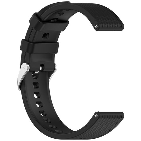 For Oppo Watch X2 Mini Silicone Watch Band Rhombus Texture 18mm Wrist Strap with Steel Buckle